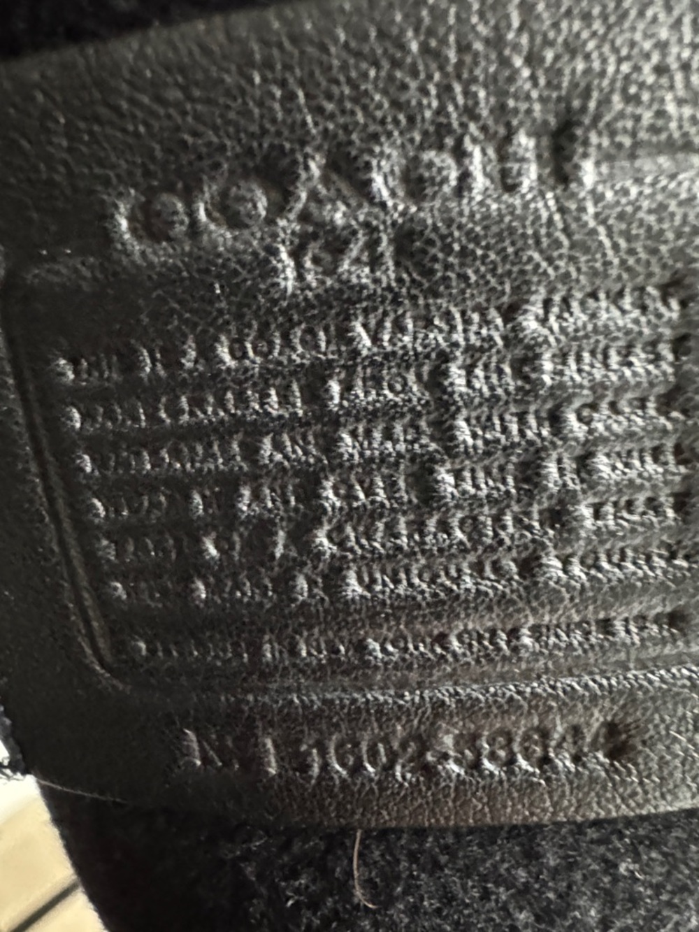 Coach Black Wool and Leather Varsity Jacket with Red Car Patch - Picture 6 of 6
